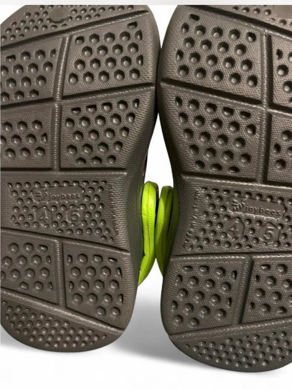Kids Grey and Yellow Foam Clog Sandals